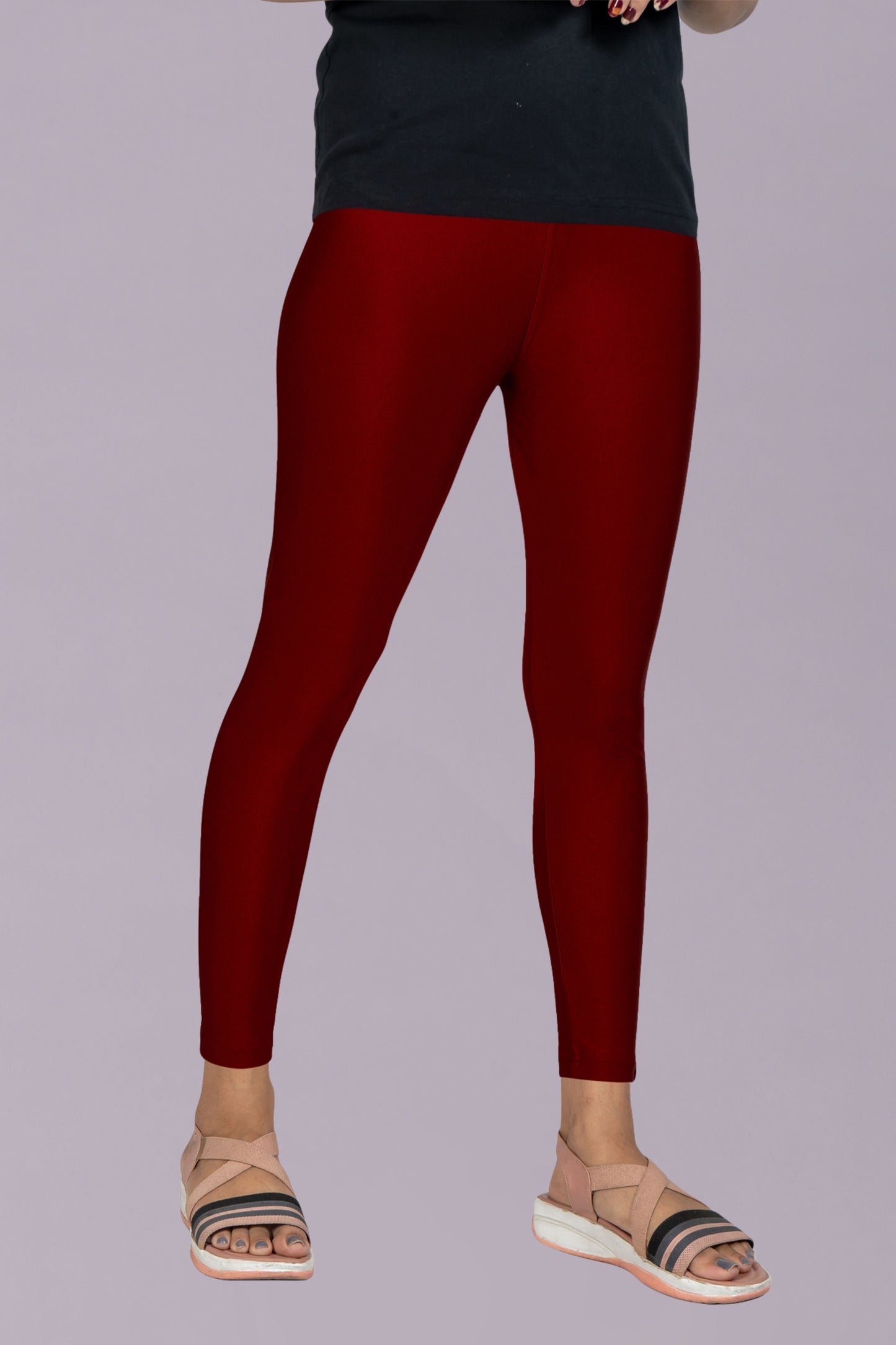Shimmer Leggings Meroon