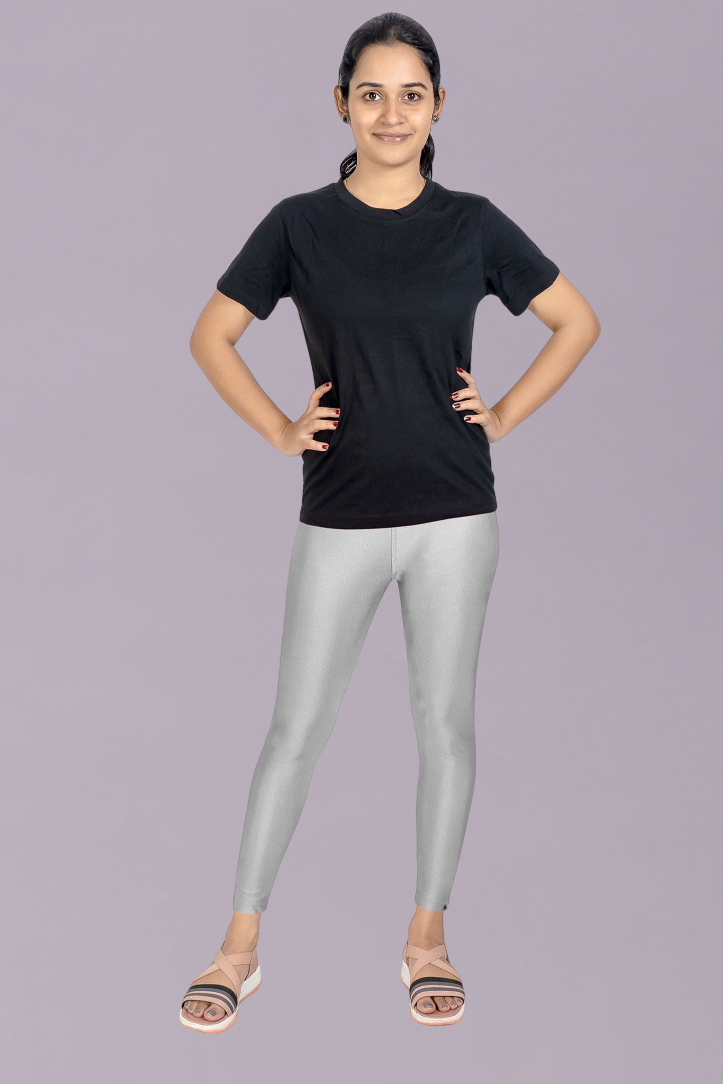 Shimmer Leggings Silver