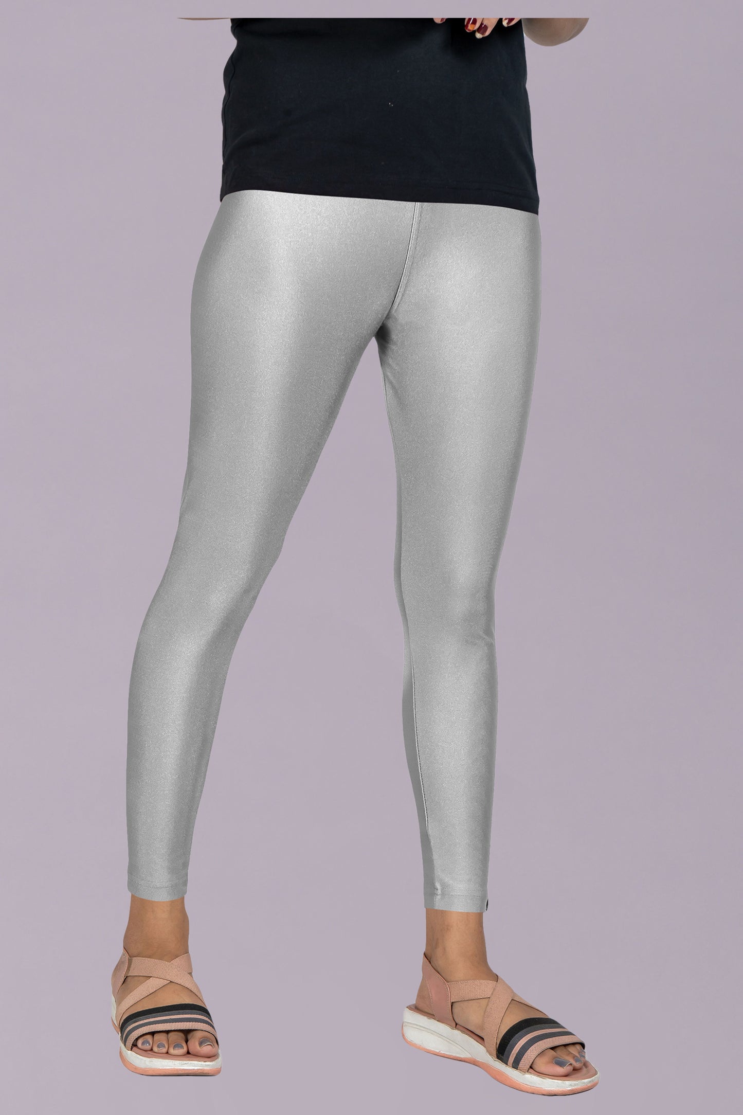 Shimmer Leggings Silver