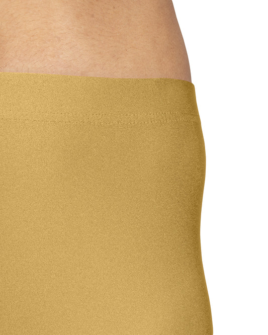 Shimmer Nylon Ankle Flat Elastic Leggings