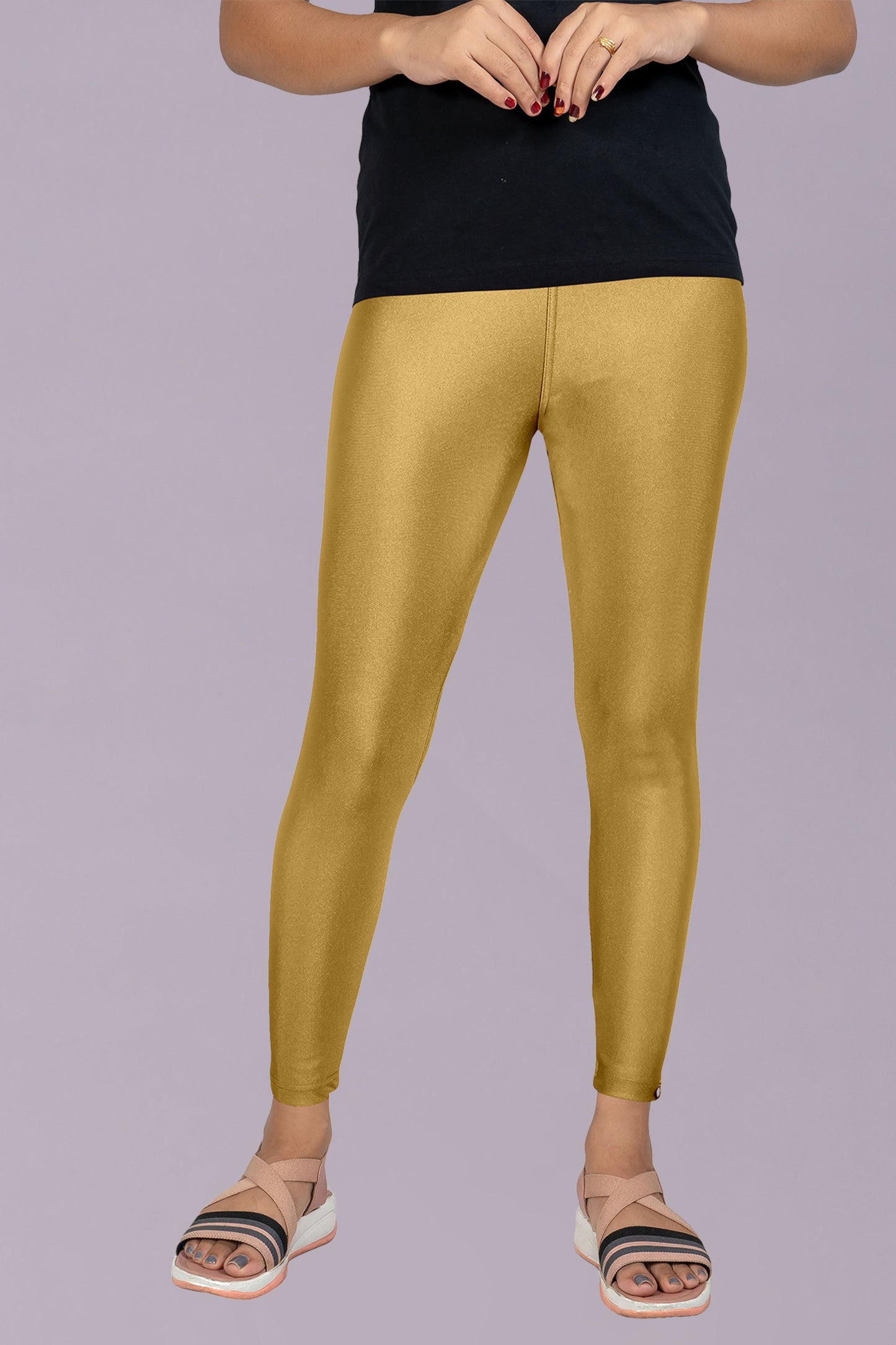 Shimmer Leggings Gold