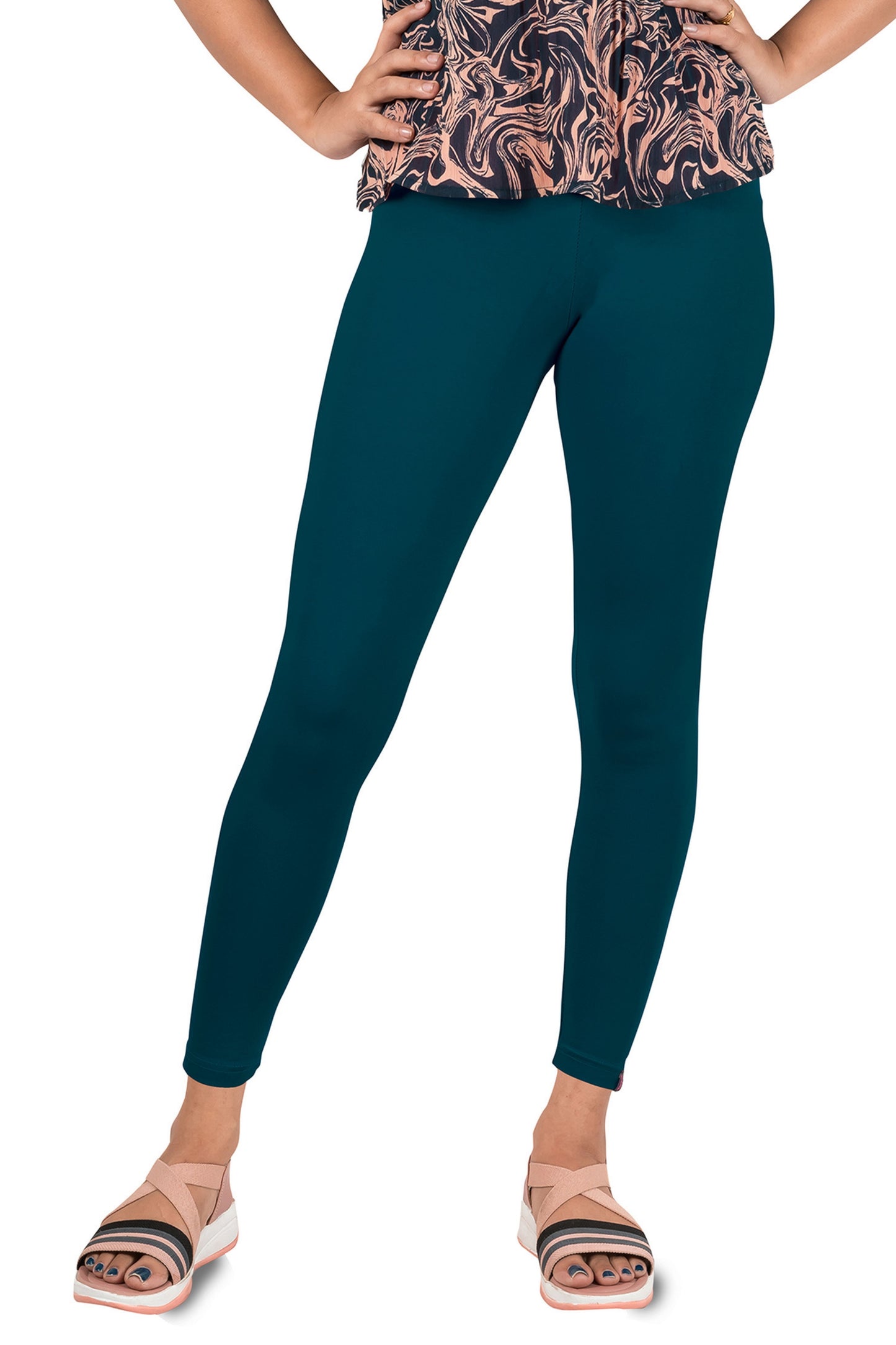 Ankle Leggings Peacock Blue
